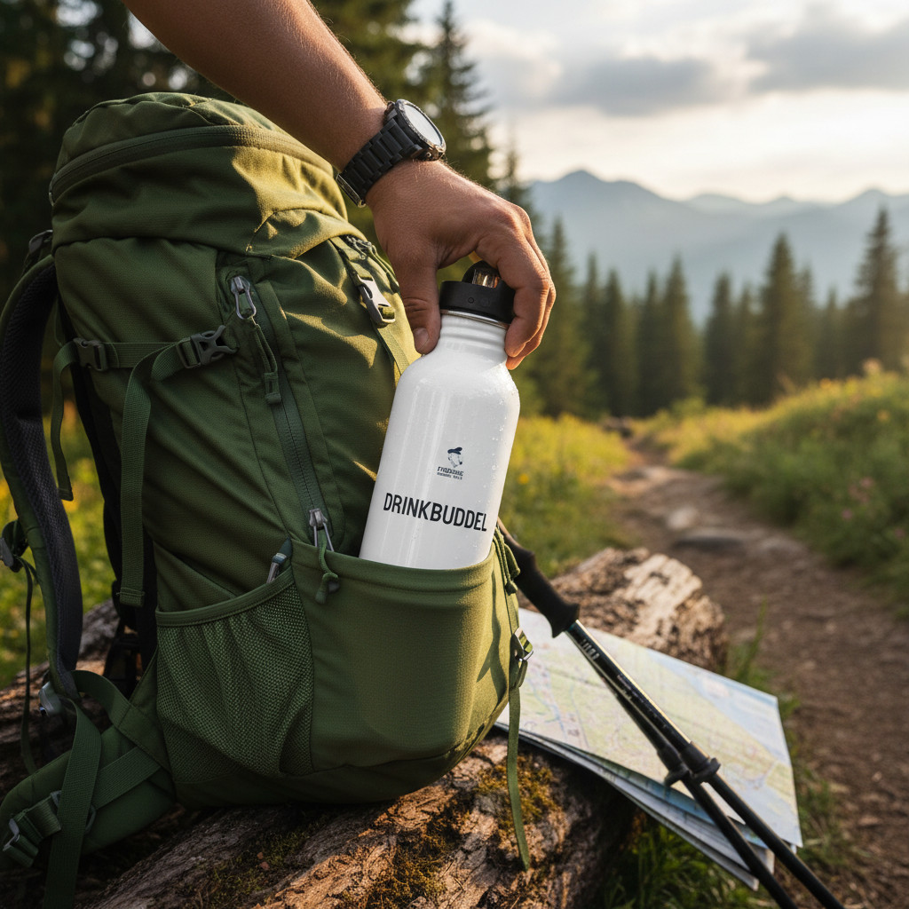 Fiedsche schnackt platt - Edelstahl Trinkflasche, Drinkbuddel
