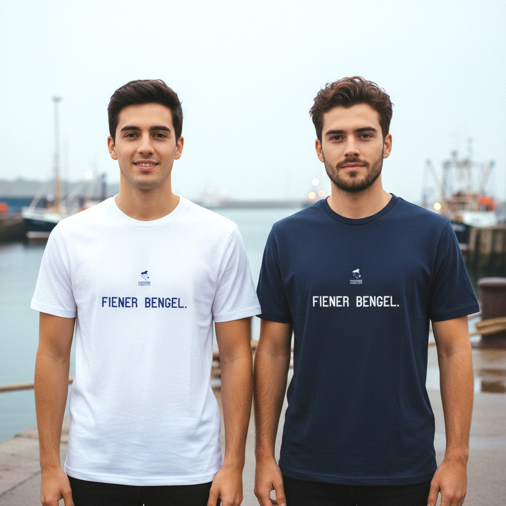 Fiedsche schnackt platt - T-Shirt Herren, navy, Fiener Bengel – Bild 3