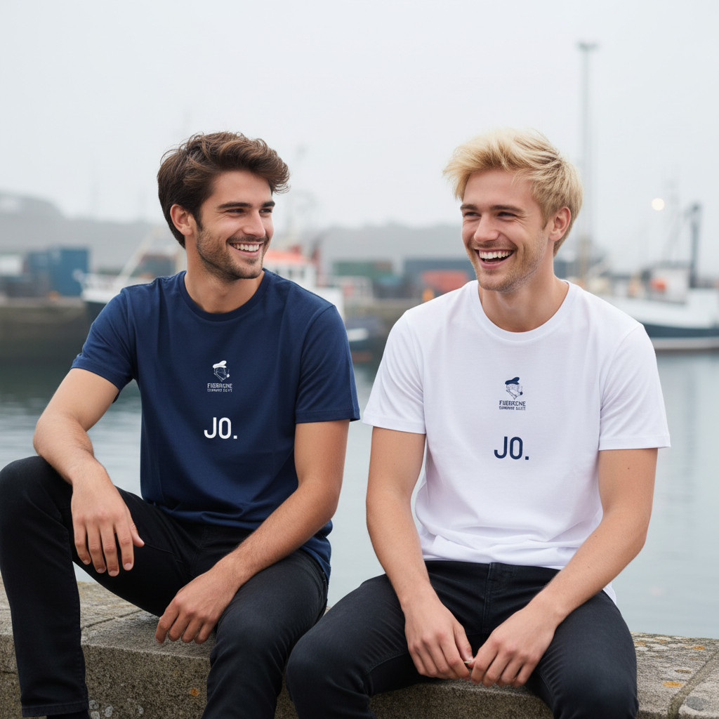 Fiedsche schnackt platt - T-Shirt Herren, navy, Jo – Bild 3