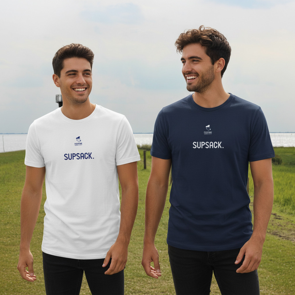 Fiedsche schnackt platt - T-Shirt Herren, navy, Supsack – Bild 3