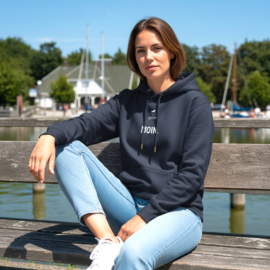 Fiedsche schnackt platt - Unisex Hoodie, navy, Moin