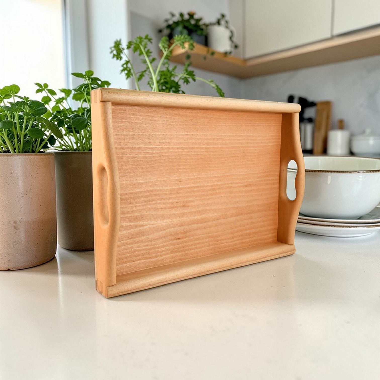 Tablett / Serviertablett, Buche